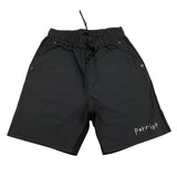 Patriot Bermuda Einfarbig Elastischer Bund Schwarz Für Jungen