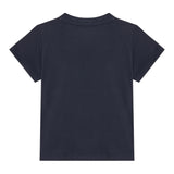 Guess T-Shirt Gircollo Tinta Unita con Stampa per Neonato I5RI03I3Z14X BLU GUESS 