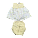 Paz Rodriguez Completo 2 Pezzi Camicia-Coulotte per Neonata 027122294 BIANCO/GIALLO PAZ RODRIGUEZ 