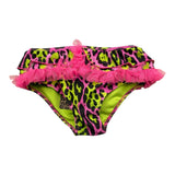 4Giveness Kostümmodell Slip einfarbig mit gepunktetem Muster fluoreszierend gelb für Baby Mädchen