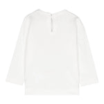 MONNALISA shirt tinta unita girocollo con stampa Bianco per Neonata 39D600 BIANCO MONNALISA 