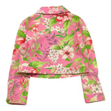 Twinset Giubbino Tinta Unita con Fantasia Fiori per Bambina 231GJ2170 ROSA TWINSET 