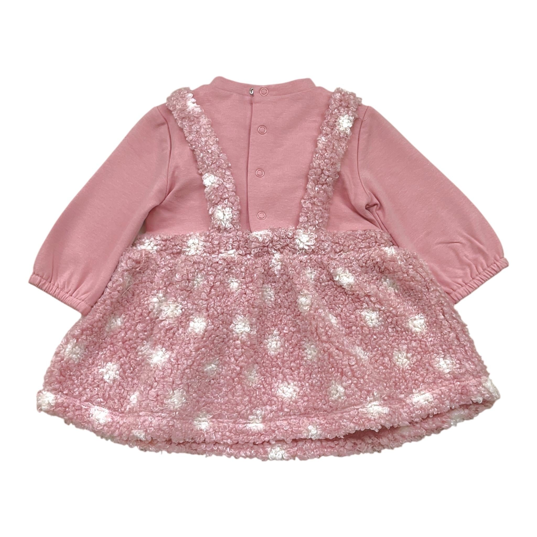 MAYORAL abito tinta unita con stampa teddy Rosa per Neonata 2881 ROSA MAYORAL 