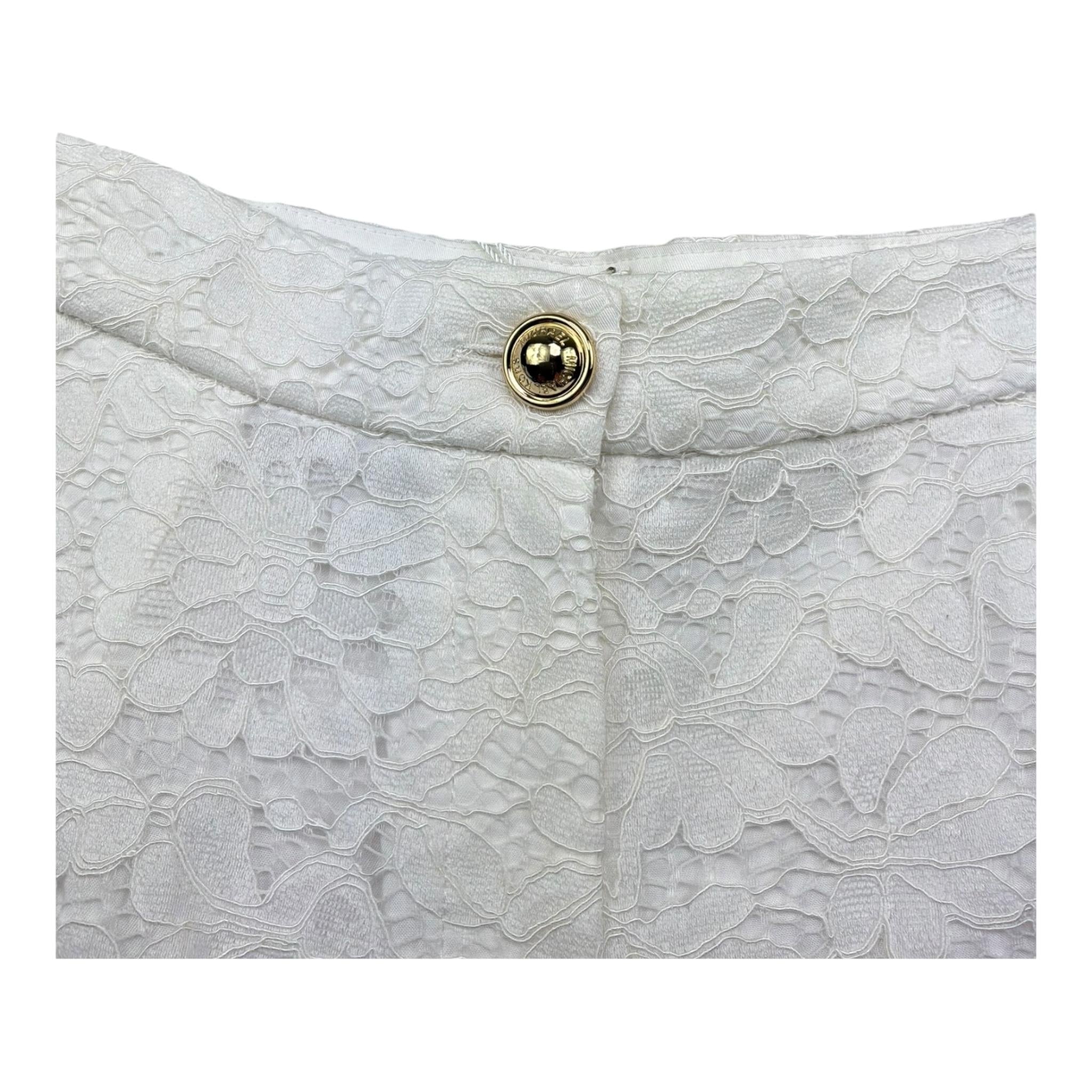 Michael Kors Short Tinta Unita con Ricami per Bambina R30413X BIANCO MICHAEL KORS 