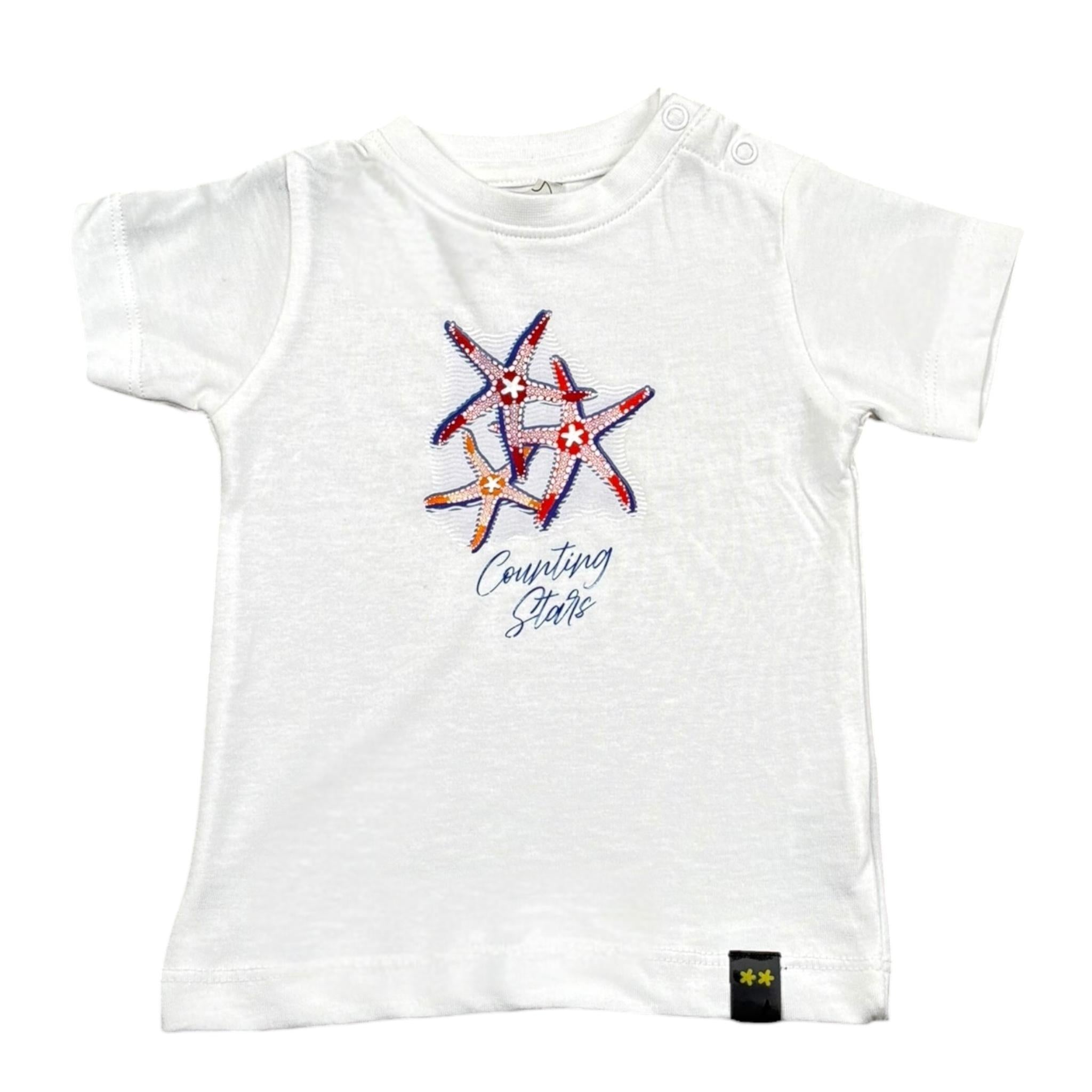 F**K T-Shirt Girocollo Tinta Unita con Stampa per Neonato FJ234200WH BIANCO F**K 