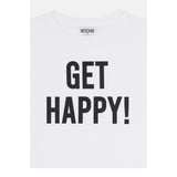 Moschino Abito Tinta Unita con Stampa per Bambina HAV0GQ BIANCO MOSCHINO 