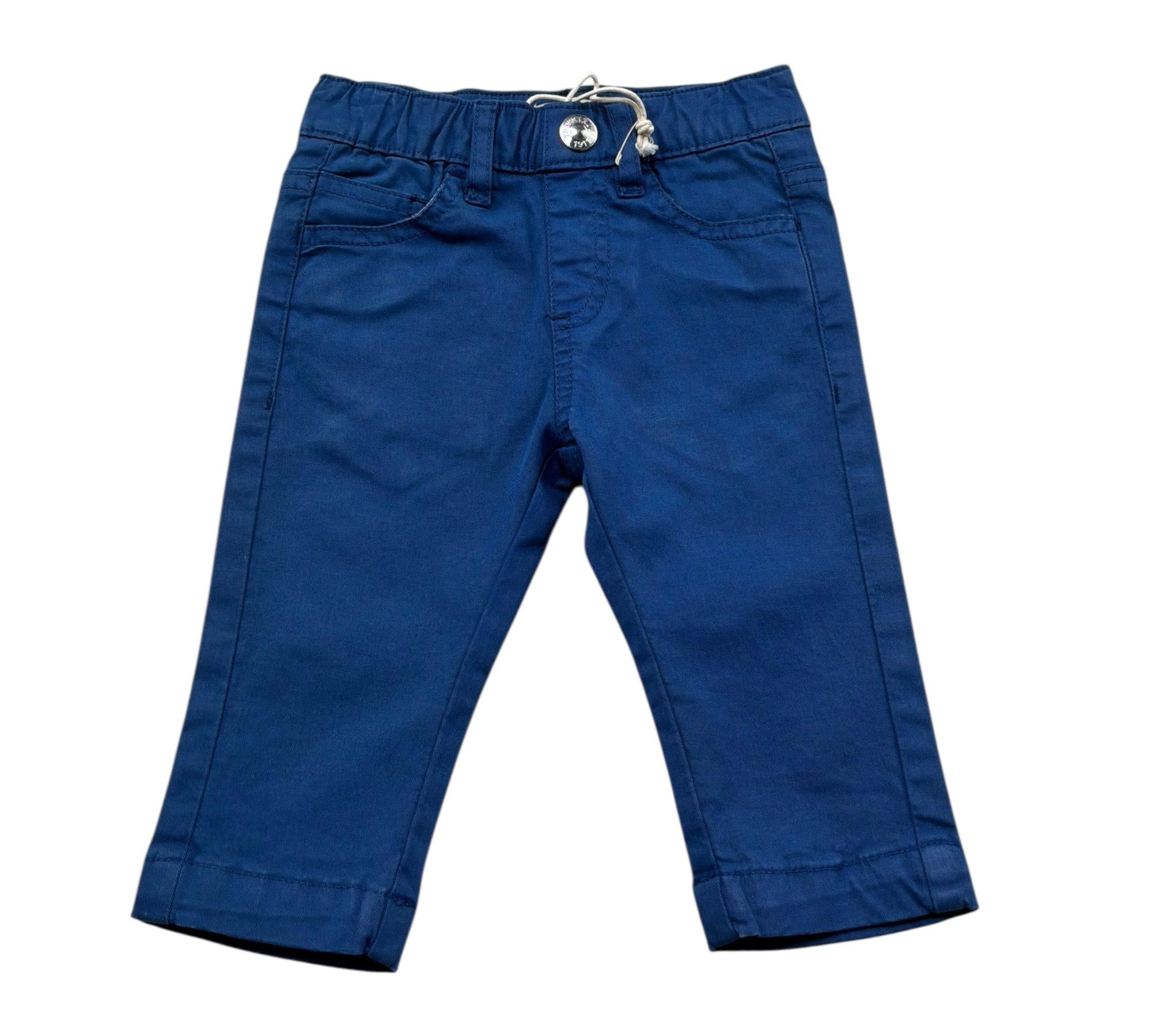 Trussardi Pantalone Tinta Unita con Elastico In Vita per Neonato TIP26040PA BLU TRUSSARDI 