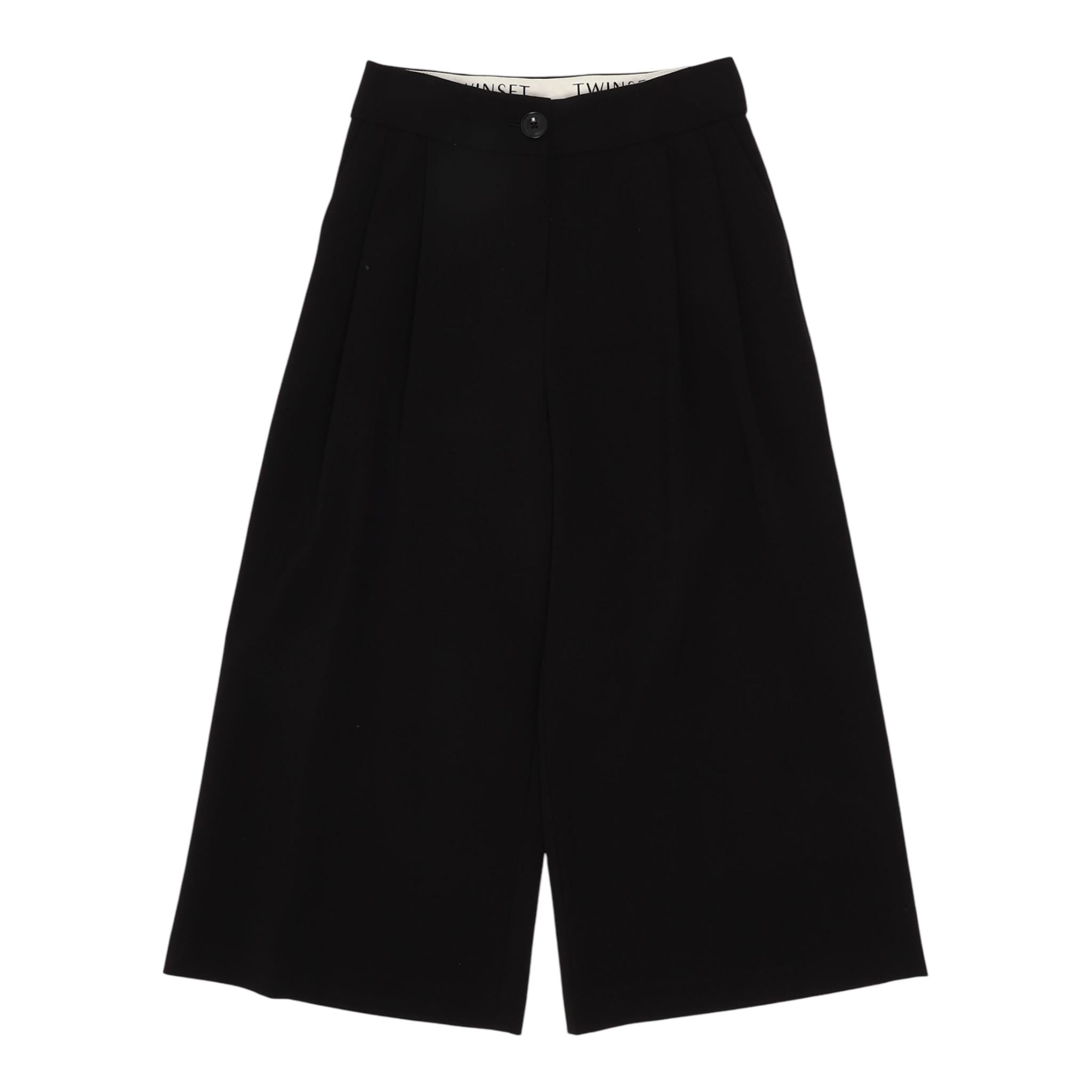 MOSCHINO pantalone tinta unita modello palazzo Nero per Bambina 242GJ2119 NERO MOSCHINO 