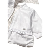 Mayoral Giubbino Bicolore con Cappuccio Reversibile Bianco per Neonata 1479X BIANCO MAYORAL 