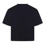 Marni T-Shirt Girocollo Tinta Unita con Stampa per Bambina M01317X BLU MARNI 