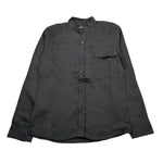 Madd Camicia Manica Lunga tinta unita Collo Coreano Nero per Bambino MAJ2011 NERO MADD 