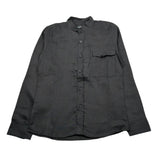 Madd Camicia Manica Lunga tinta unita Collo Coreano Nero per Bambino MAJ2011 NERO MADD 