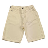 Emporio Armani Denim Bermuda Shorts einfarbig mit verstellbarer Taille Creme für Jungen