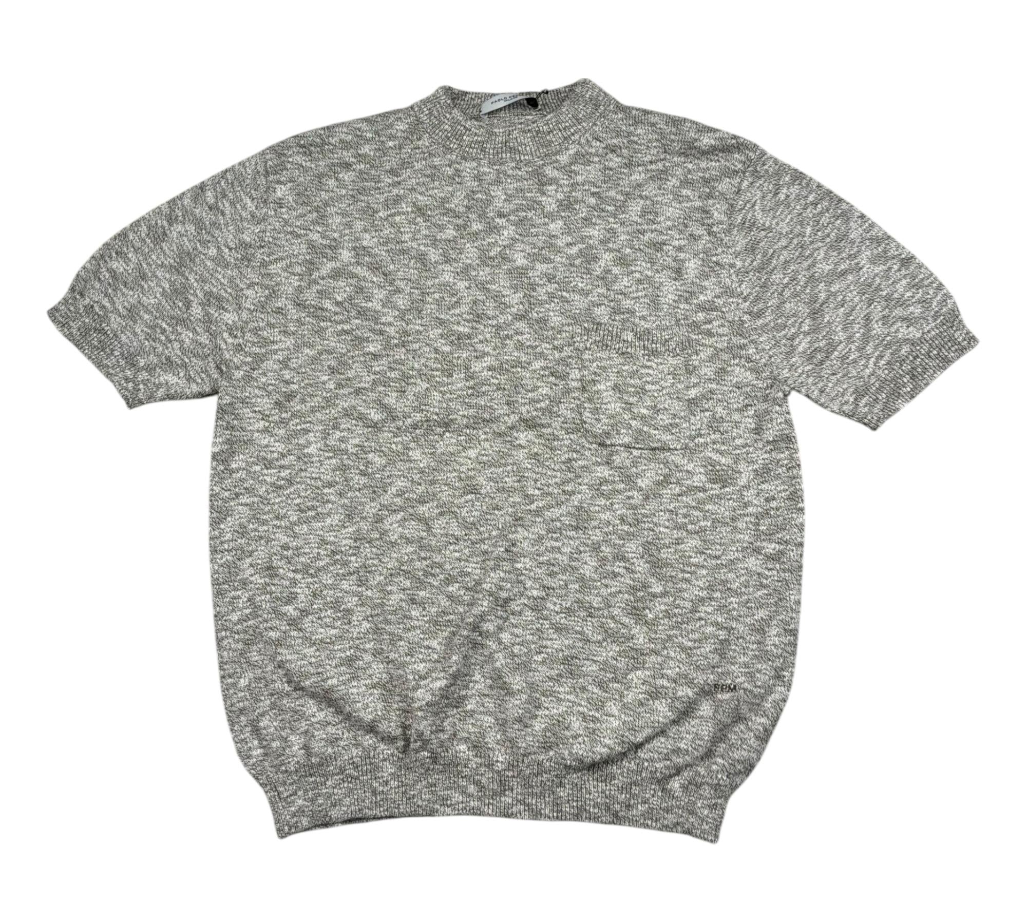 Paolo Pecora T-Shirt In Maglia Tinta Unita con Taschino per Bambino PP4275 VERDE PAOLO PECORA 