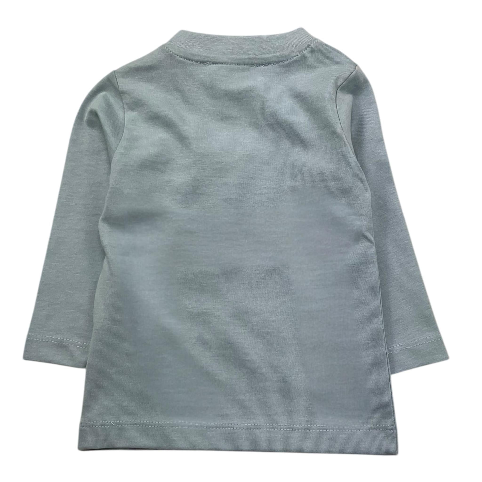 JOHN RICHMOND shirt girocollo tinta unita con stampa in contrasto Azzurro per Neonata RIA25088TS AZZURRO JOHN RICHMOND 