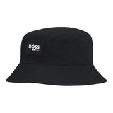 Boss Cappello Modello Pescatore Tinta Unita per Bambino J51690 NERO BOSS 