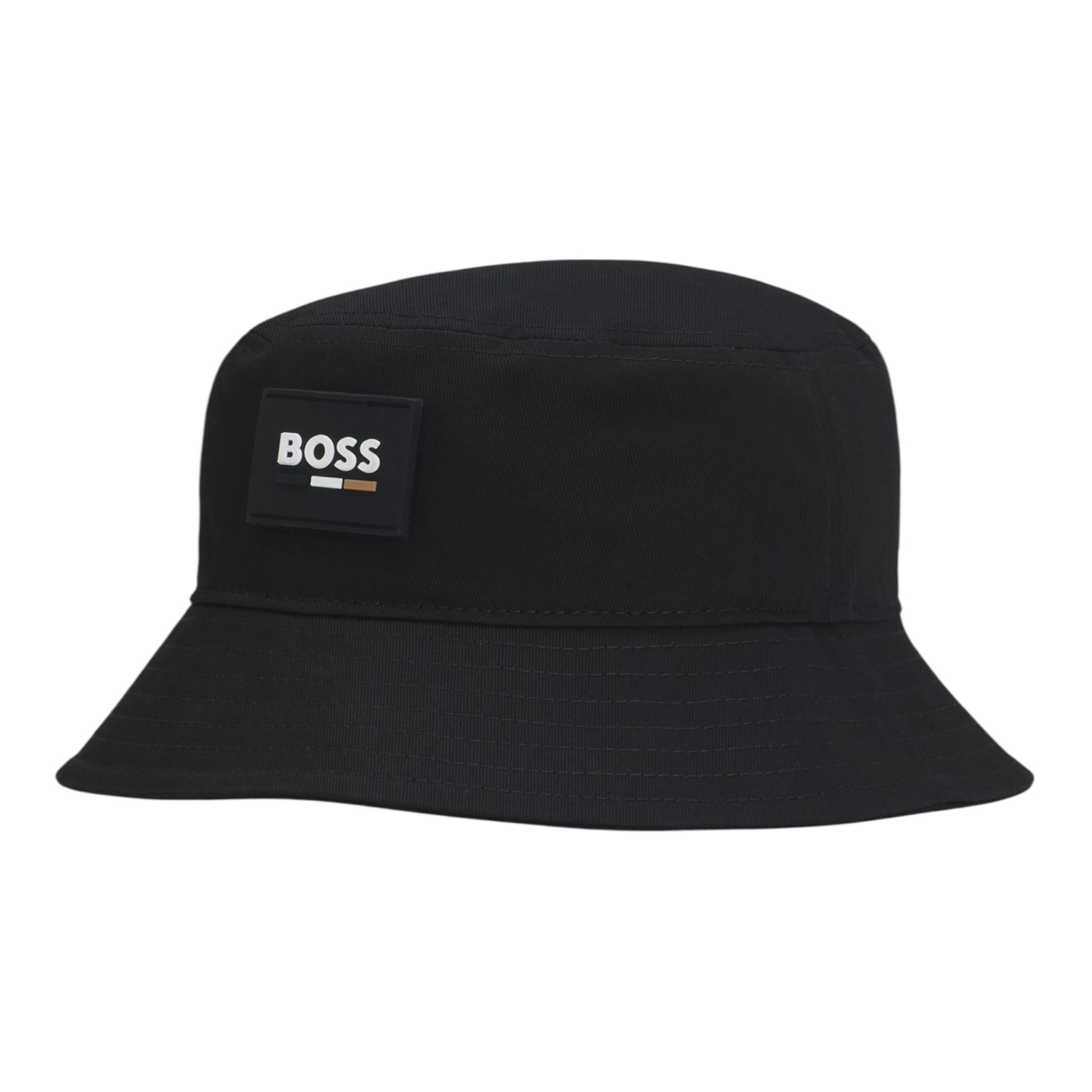 Boss Cappello Modello Pescatore Tinta Unita per Bambino J51690 NERO BOSS 