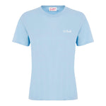 Saint Barth T-Shirt Girocollo Tinta Unita con Logo per Bambino DOVERLJR AZZURRO SAINT BARTH 
