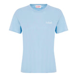 Saint Barth T-Shirt Girocollo Tinta Unita con Logo per Bambino DOVERLJR AZZURRO SAINT BARTH 