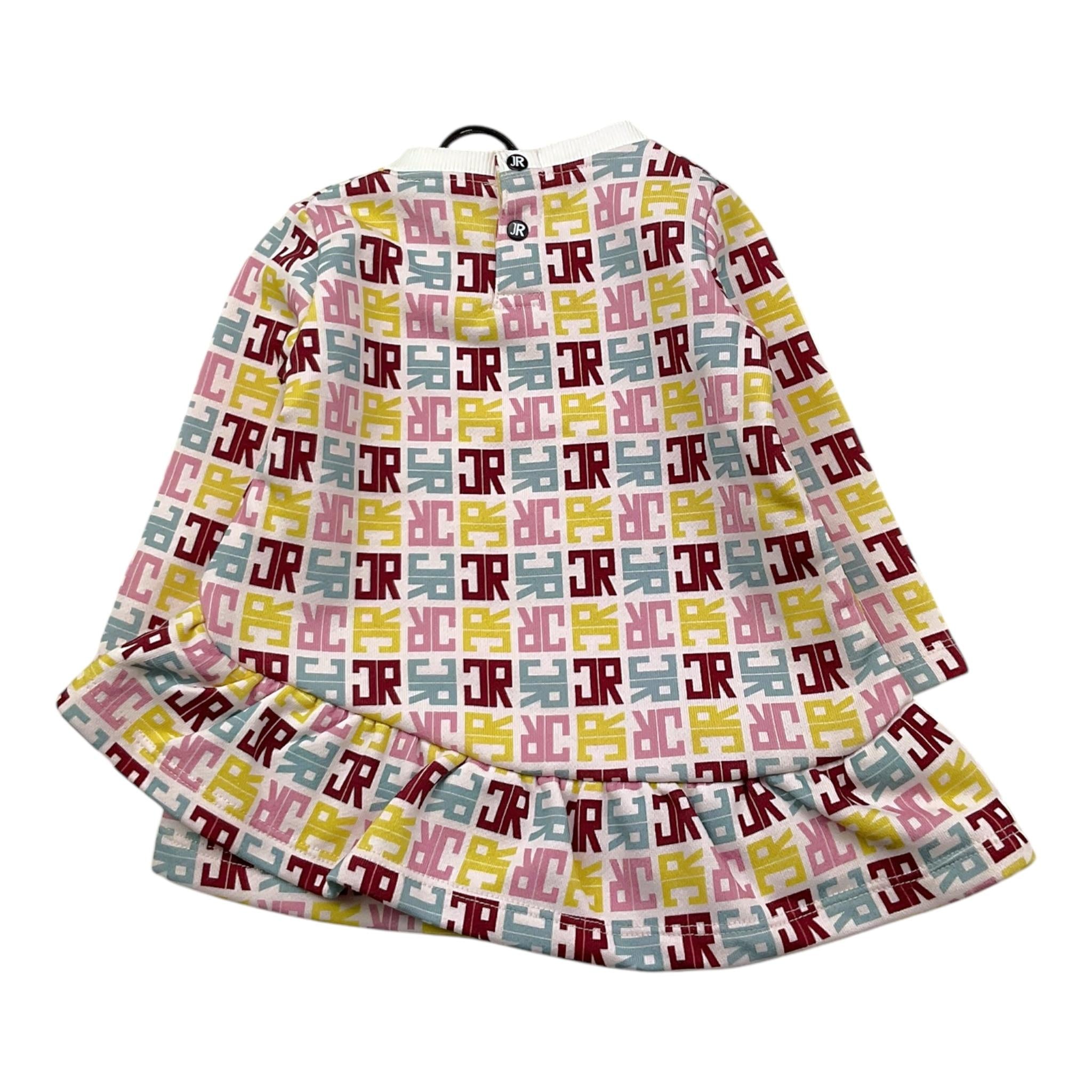 JOHN RICHMOND abito manica lunga fantasia logo Bianco per Neonata RIA25085VE BIANCO JOHN RICHMOND 