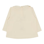 LIU JO shirt girocollo tinta unita con stampa in contrasto Panna per Neonata HF4078 PANNA LIU JO 