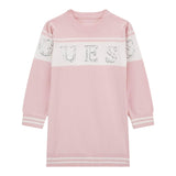 GUESS abito in maglia tinta unita con stampa Rosa per Bambina K4YK01Z3GW0X ROSA GUESS 