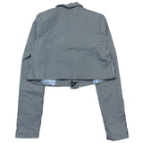 Gaelle Weiß/Schwarz gestreifte kurze Jacke für Mädchen