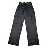 Manila Grace Pantalone Tinta Unita Modello Palazzo per Bambina MG2868 NERO MANILA GRACE 