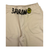 Barrow Kids Einfarbige Trainingsanzug-Bermudashorts mit beigem Aufdruck für Jungen