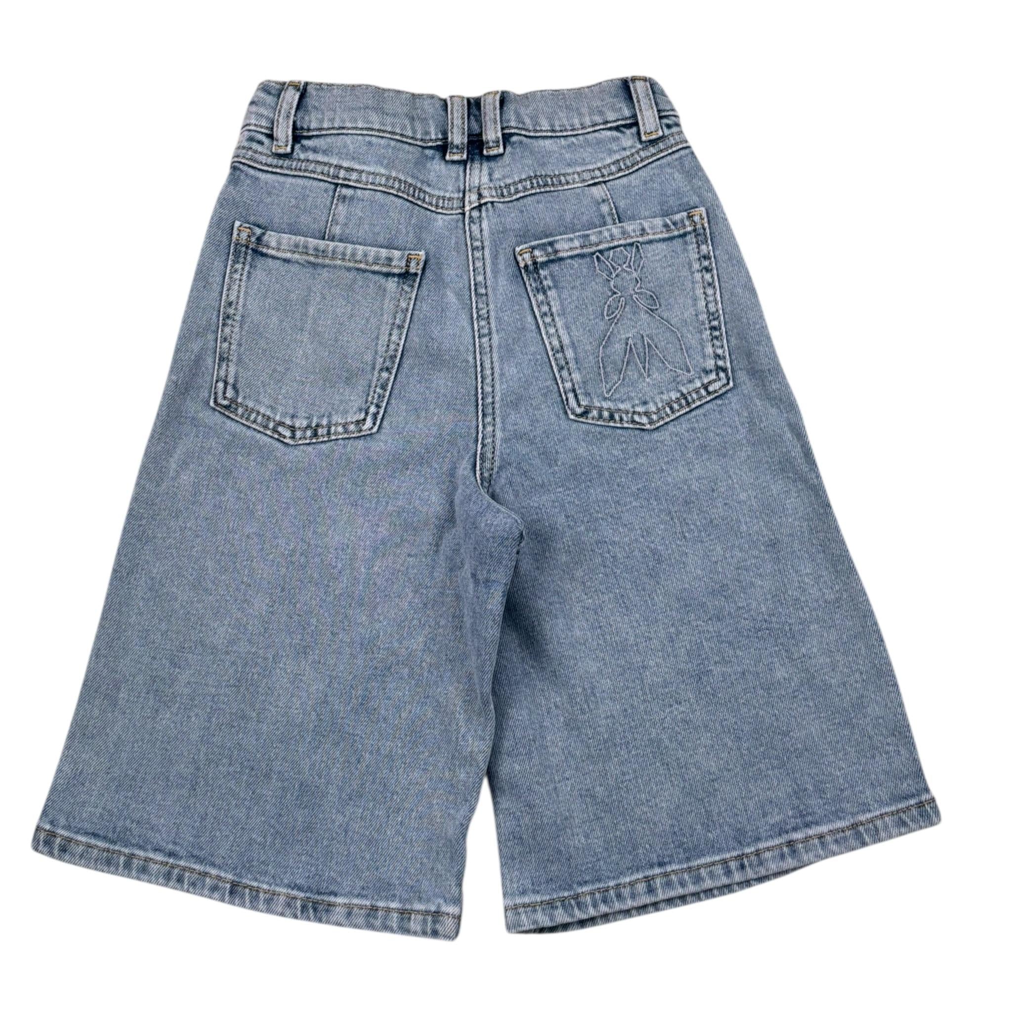 Patrizia Pepe Bermuda In Denim Tinta Unita con Tasche per Bambina 7P0380X AZZURRO PATRIZIA PEPE 