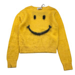 MOSCHINO maglia girocollo tinta unita con stampa Giallo per Bambino HDW02B GIALLO MOSCHINO 