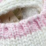 La Stupenderia Babbucce Tinta Unita con Profili In Contrasto per Neonata SBSC50102103 BIANCO LA STUPENDERIA 