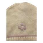 LA STUPENDERIA cappello tinta unita con ricami Panna per Neonata WBCP52 PANNA LA STUPENDERIA 