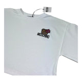 Moschino Abito Bicolore Mezza Manica per Bambina HDV0HR BIANCO/ROSA MOSCHINO 