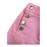 Miss Grant Short Einfarbig mit Kontrastknöpfen Rosa für Baby Mädchen
