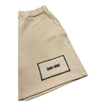 Dou Dou Bermuda Tinta Unita con Logo per Bambina DW6R39 PANNA DOU DOU 
