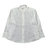 Pure Firenze Camicia Manica Lunga Collo Coreano Tinta Unita per Neonato PC03176 BIANCO PURE FIRENZE 