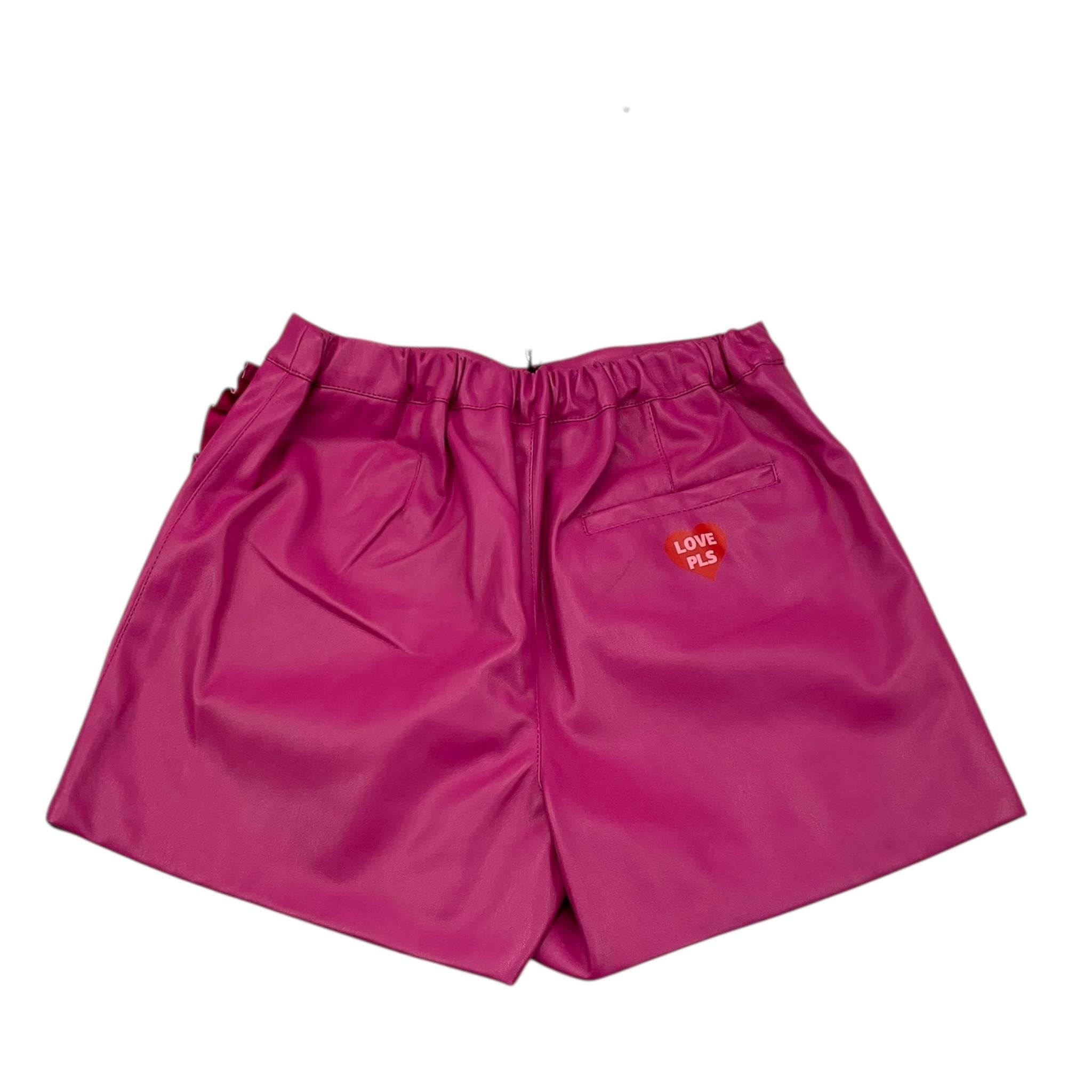 PHILOSOPHY short tinta unita in ecopelle Fuxia per Bambina PFBE003 FUXIA PHILOSOPHY 