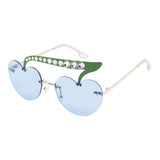 Monnalisa Occhiali Tinta Unita con Ciliegie per Bambina 19E081 BLU MONNALISA 