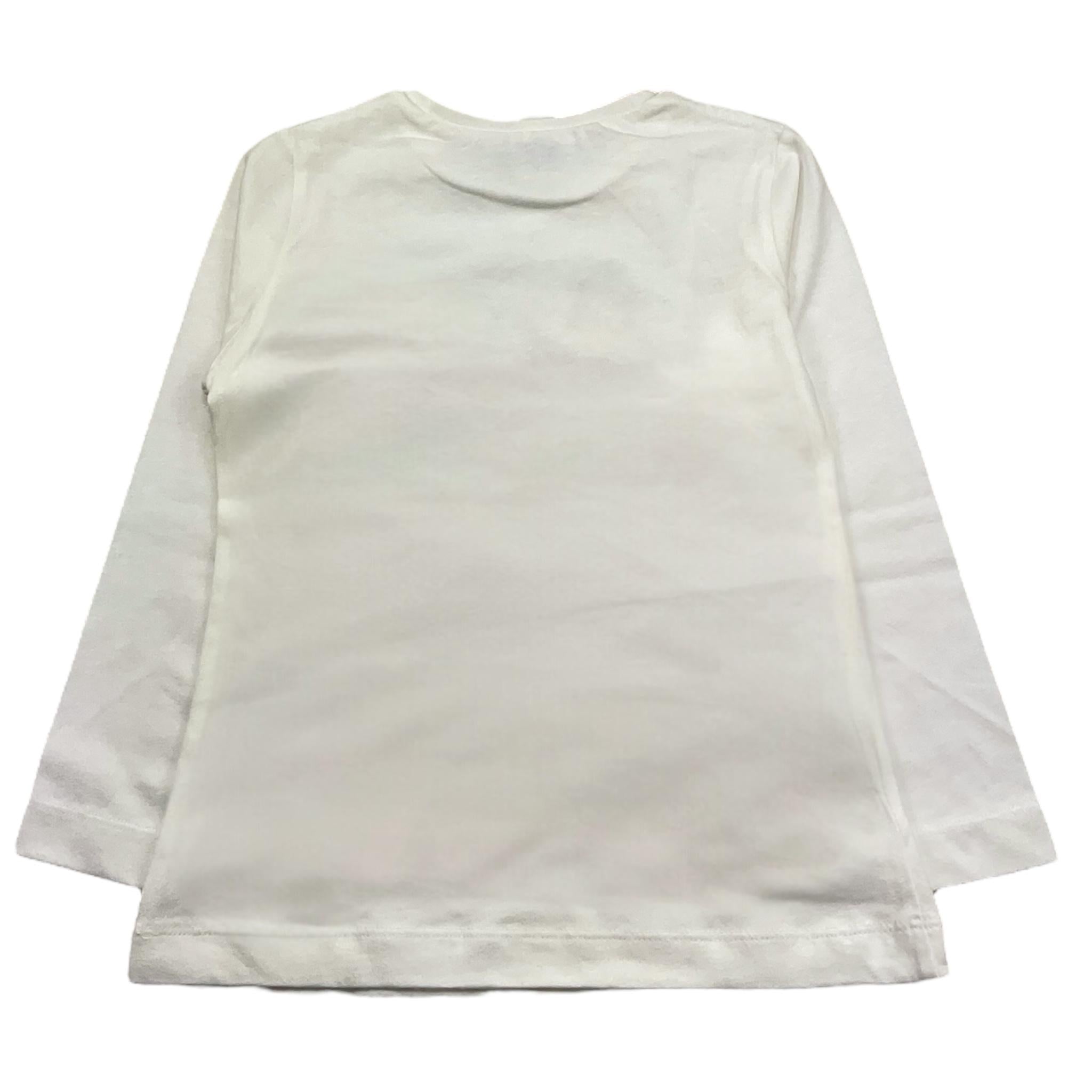 MAYORAL shirt girocollo tinta unita con stampa in contrasto Bianco per Bambina 4072 BIANCO MAYORAL 