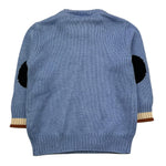 TRUSSARDI maglia girocollo tinta unita Azzurro per Bambino TIA25104 AZZURRO TRUSSARDI 