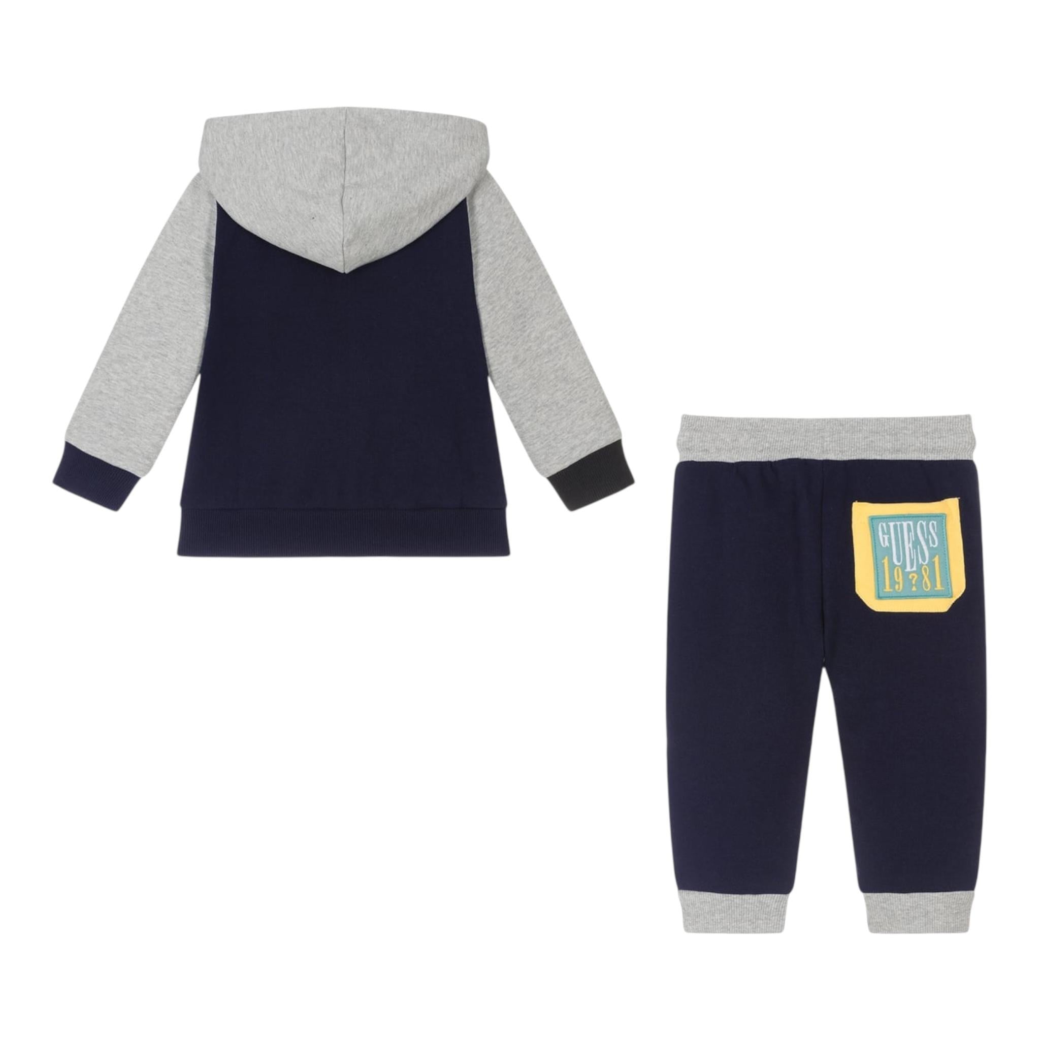 GUESS completo 2 pezzi felpa-pantalone tuta  Blu per Bambino N4YG13KA6R3X BLU GUESS 