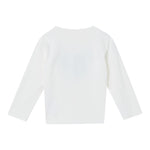 LIU JO shirt girocollo tinta unita con stampa in contrasto Panna per Bambina KF4067X PANNA LIU JO 