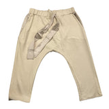 Caffe' D'Orzo Schlichte Hose mit elastischem Bund in Beige für Baby-Mädchen