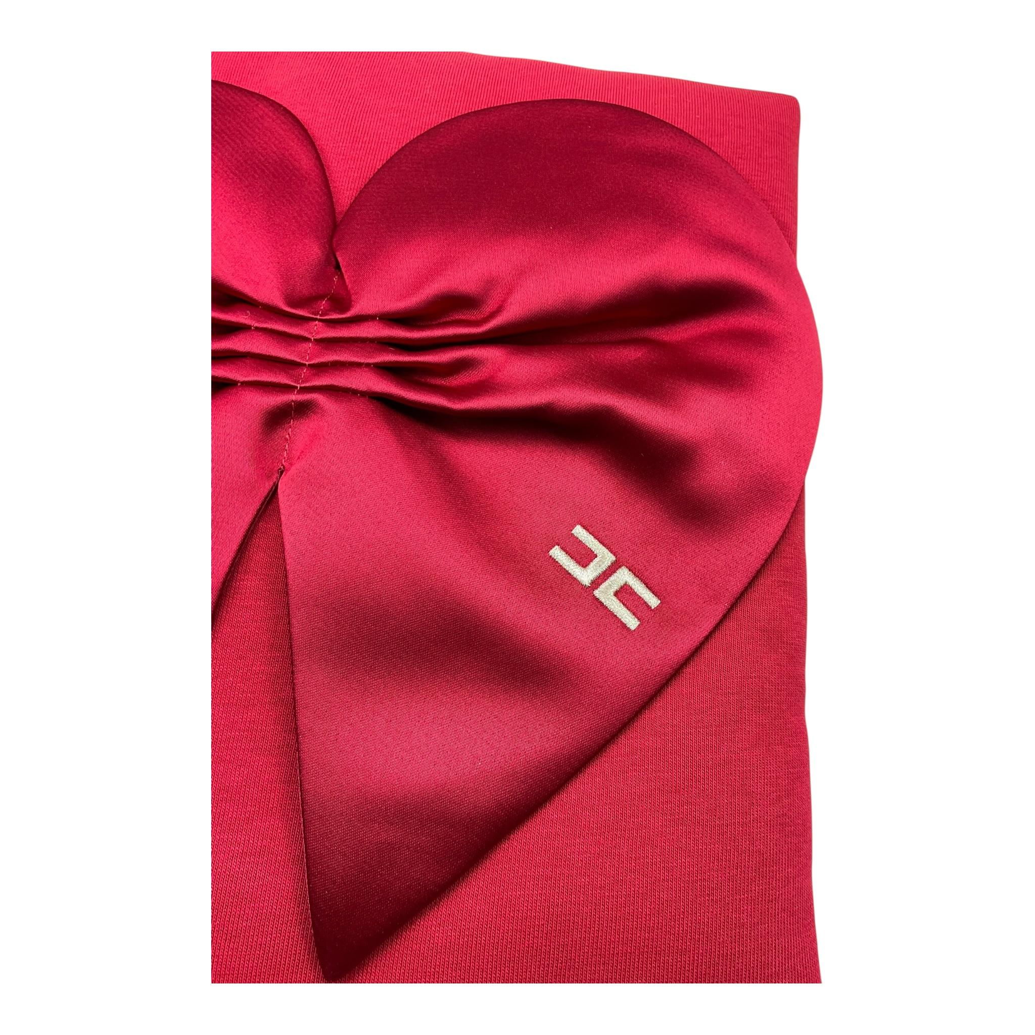 ELISABETTA FRANCHI coperta tint unita con fiocco Rosso per Neonata ENCO41 ROSSO ELISABETTA FRANCHI 