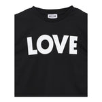 MOSCHINO t-shirt girocollo tinta unita con stampa Nero per Bambina HDM06HXXX NERO MOSCHINO 