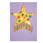 Stella Mccartney Abito Girocollo Tinta Unita con Stella per Bambina TW1C21 LILLA STELLA McCARTNEY 