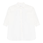 Dou Dou Camicia Tinta Unita Manica Lunga per Bambina DW1A20XX BIANCO DOU DOU 