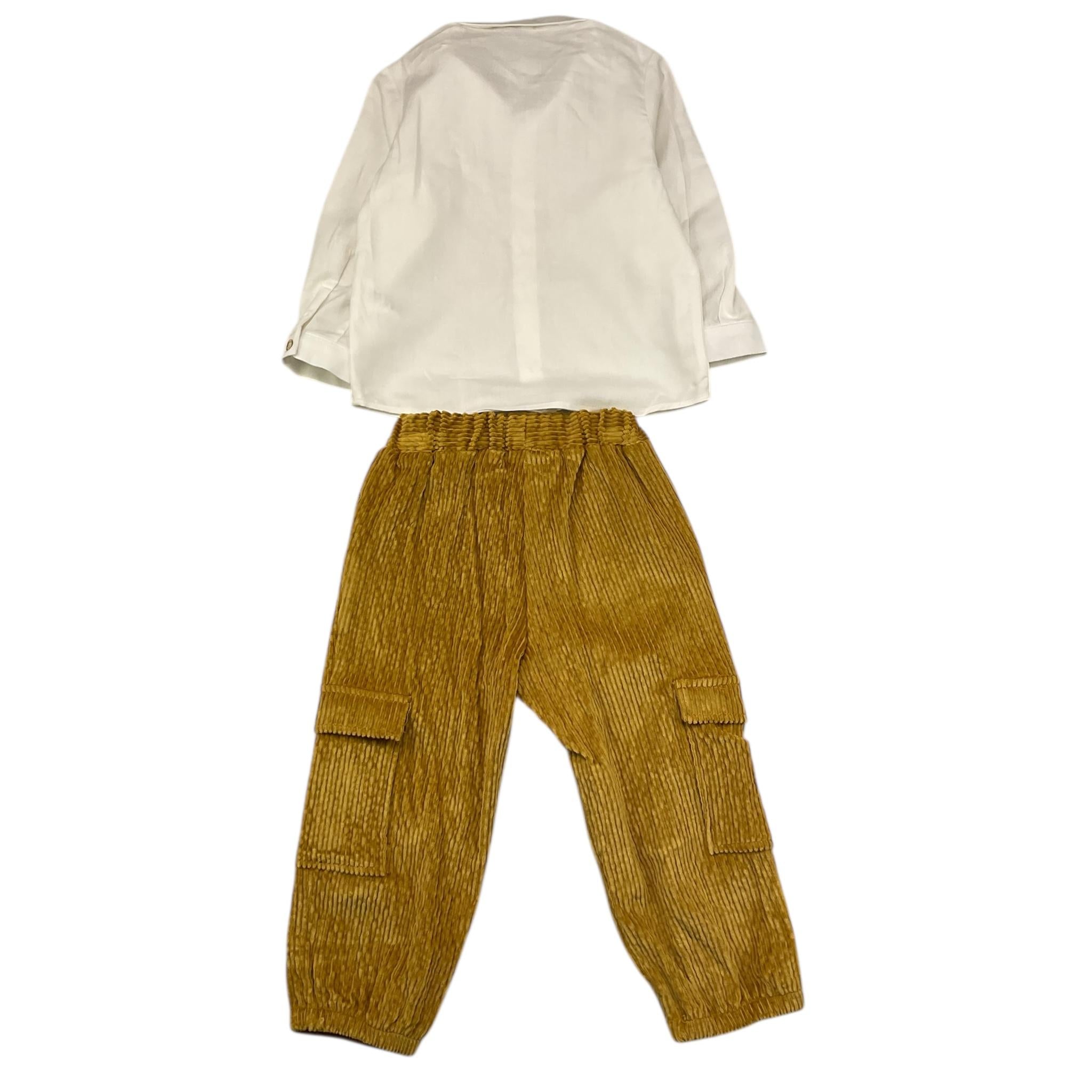 BARCELLINO completo 2 pezzi camicia-pantalone Bianco/giallo per Neonato 115912 BIANCO/GIALLO BARCELLINO 