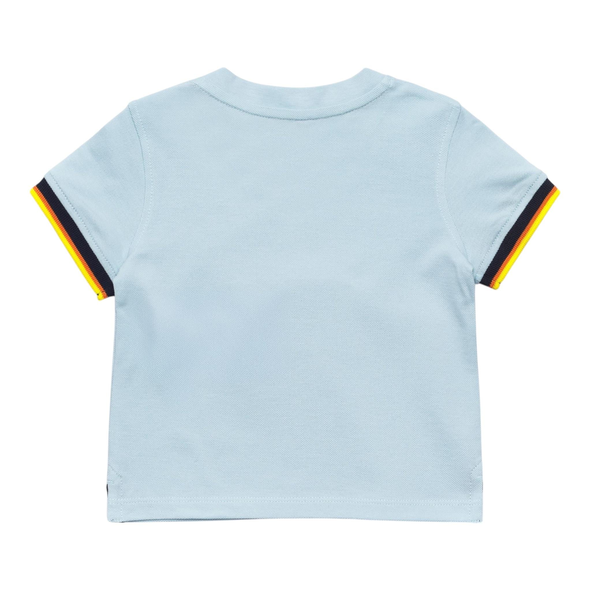 K-Way T-Shirt Girocollo Tinta Unita per Neonato K71375WXX AZZURRO K-WAY 